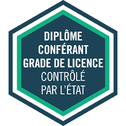 Label de formation contrôlée par l'État : DIPLOME CONFERANT GRADE DE LICENCE