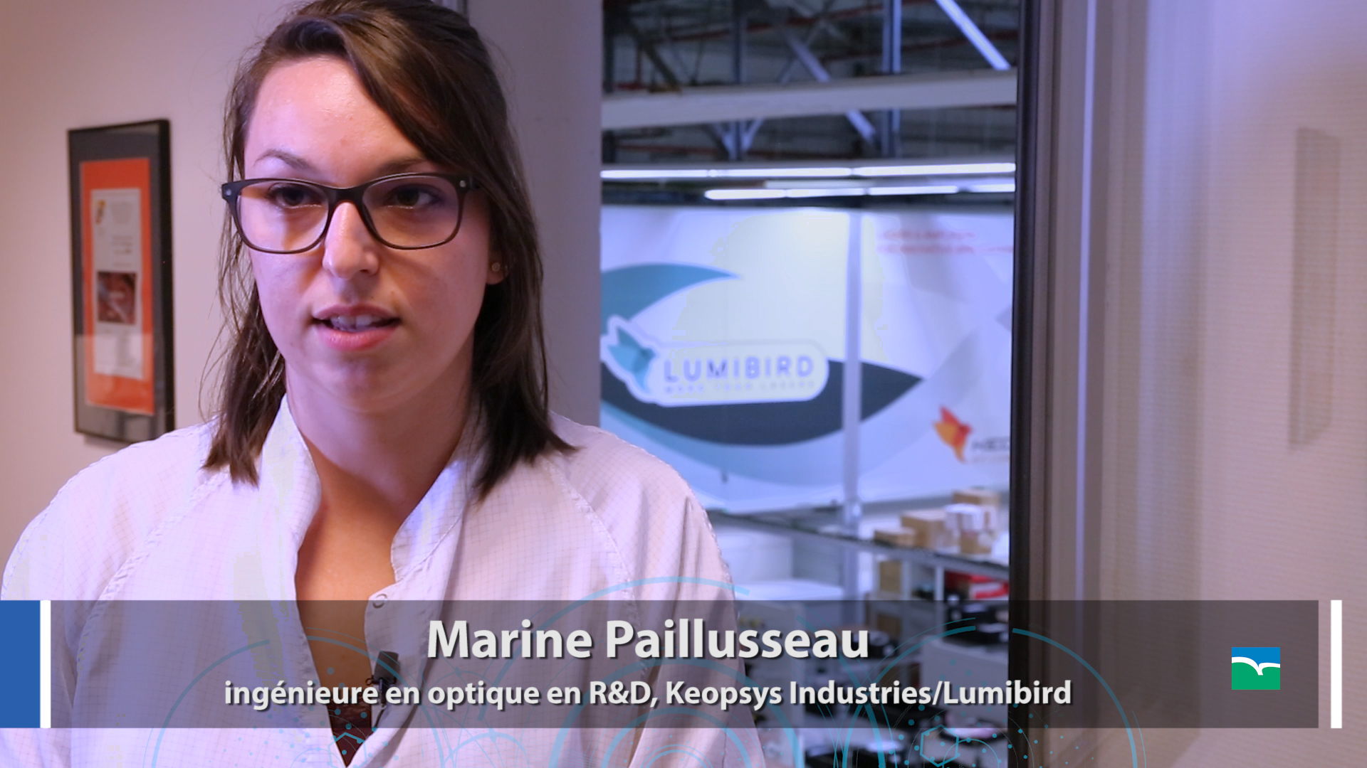 Marine Paillusseau, ingénieure en optique en R&D, Keopsys Industries/Lumibird