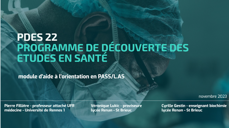 PDES 22 - Parcours de Découverte des Études en Santé