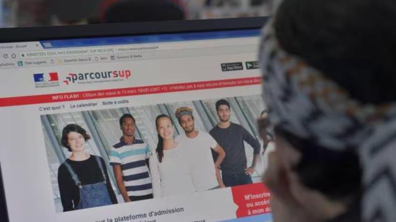 Capture écran du portail parcoursup