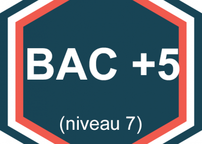 Formations et diplômes : BAC+5