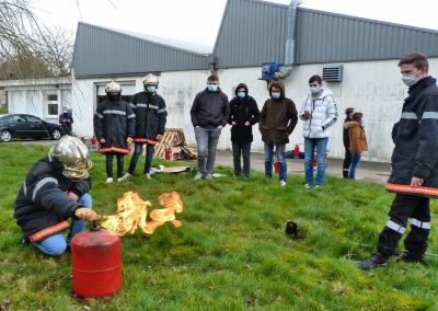 Des élèves en BTS, au lycée Fulgence-Bienvenüe formés pour maîtriser les feux