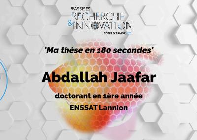 pitch doctorant Abdallah Jaafar, Enssat Lannion